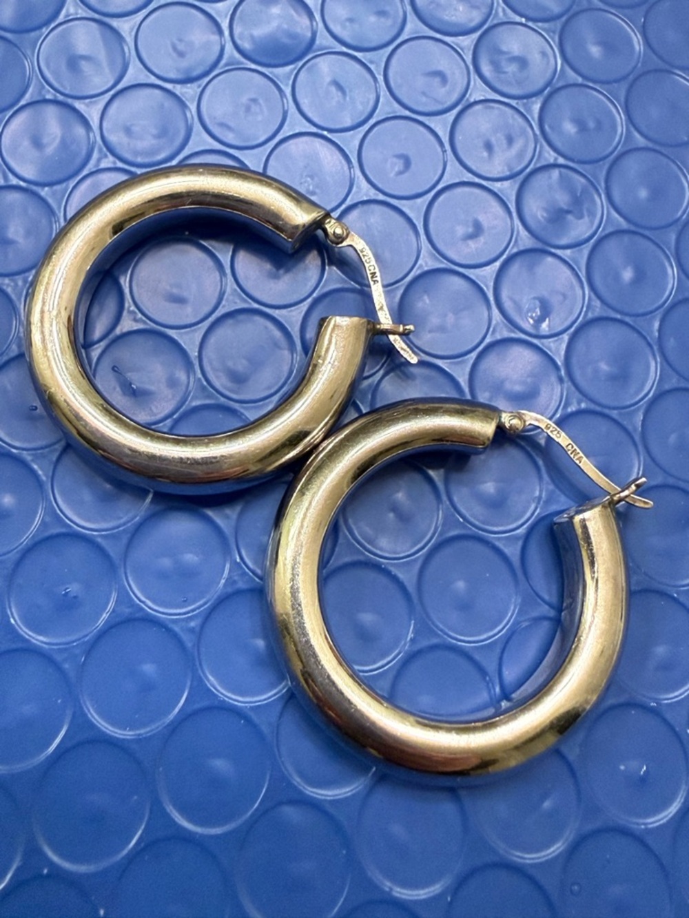 Classic sterling silver Hoop Earrings - Thailand Women Jewelry